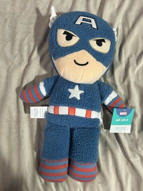 Pillowfort Captain America Decorative Pillow Tag - Blue, Red, White